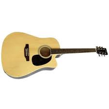 Pluto semi accoustic guitar with equalizer pickup hw41ce-101P with bag,plectrums and strap